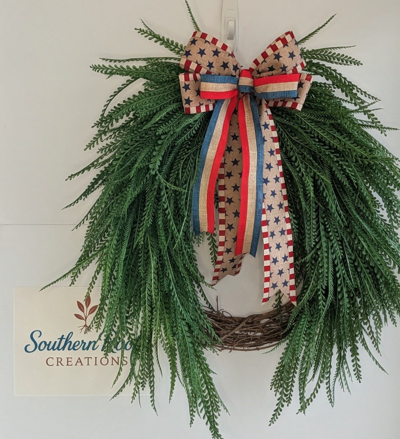 Greenery Wreath with Interchangeable Bow | Year-Round Front Door Decor