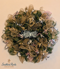 Cat Lover Burlap Wreath – “Hope You Like Cats”