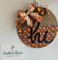 Double-Sided Fall Door Hanger | Hello Fall Pumpkin Door Sign