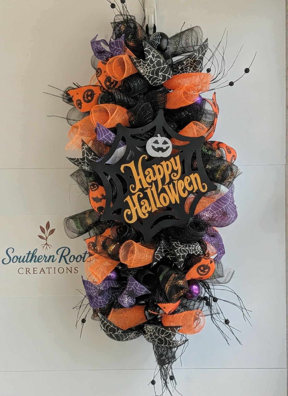 Halloween Door Swag | Horizontal or Vertical Halloween Door Decor