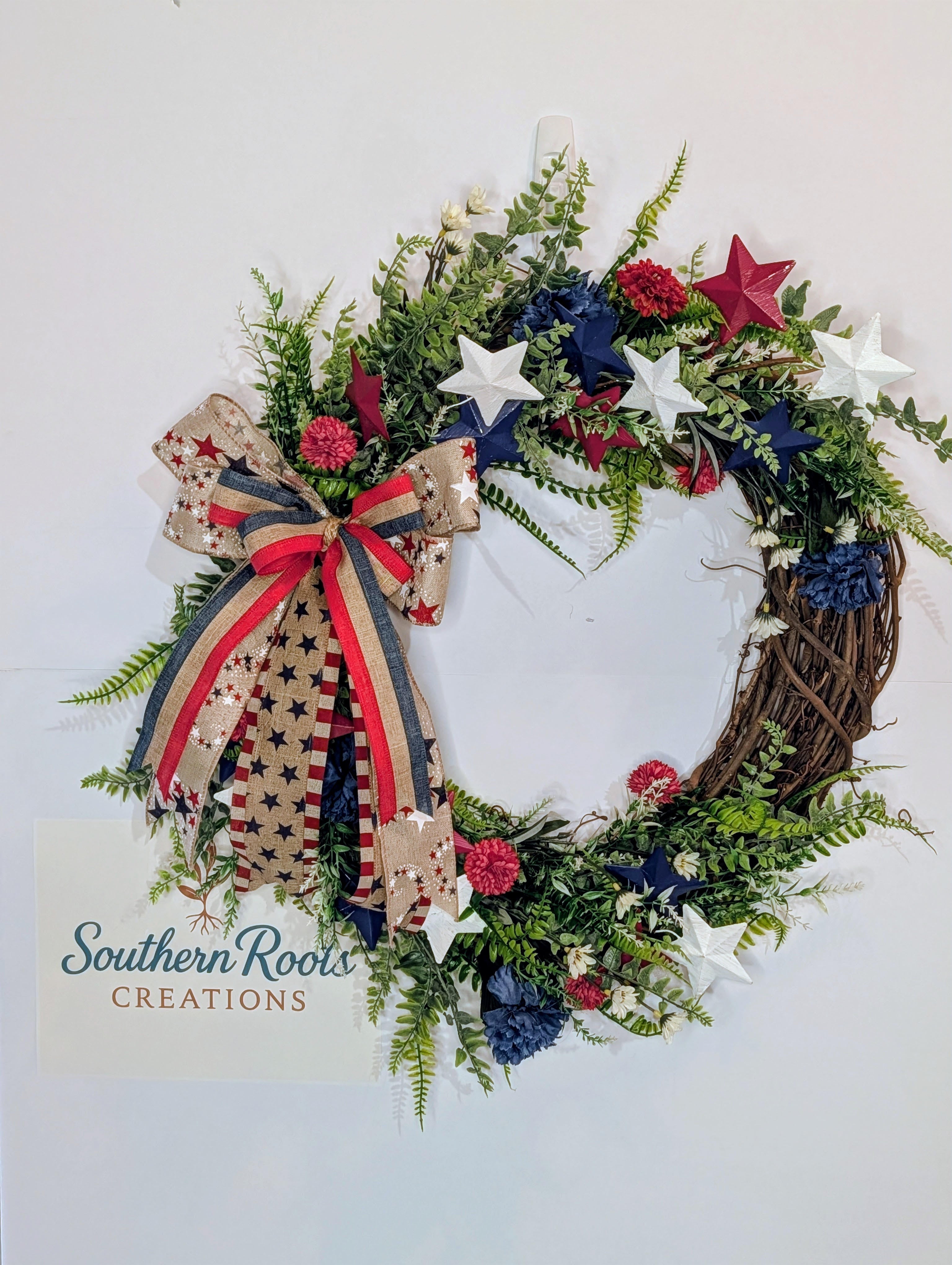Patriotic Grapevine Wreath