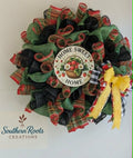 🍓 Home Sweet Home Strawberry Mesh Wreath | Handmade Summer Front Door Decor