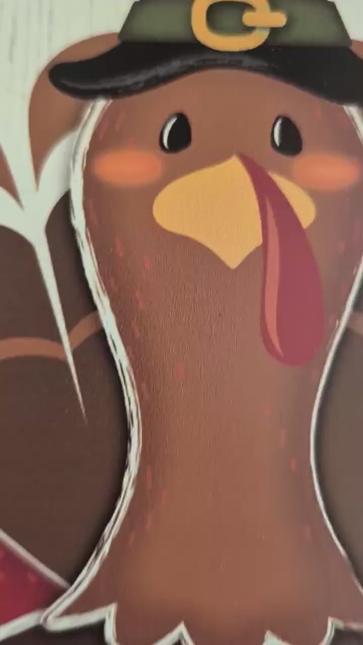 Gobble 'Til You Wobble Thanksgiving Mesh Wreath | Turkey Front Door Decor
