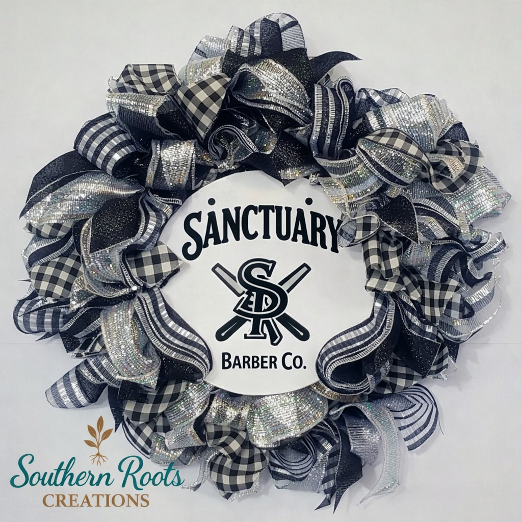 Custom Small Business Logo Wreath