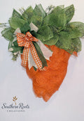 Carrot Easter Mesh Wreath