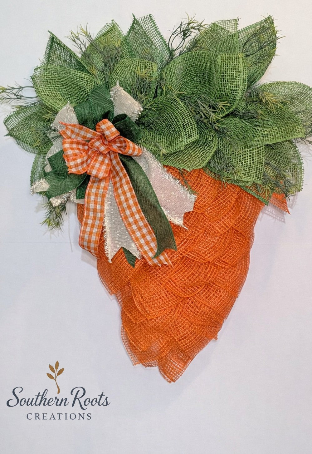 Carrot Easter Mesh Wreath