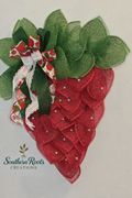 Strawberry Mesh Wreath