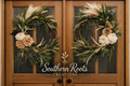 Rustic Antler Wreath Set for Double Doors – Custom One of a Kind