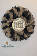 Welcome to My Happy Place Wreath